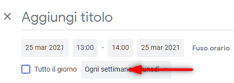Calendario Editoriale: come iniziare partendo da zero! - ricorrenza