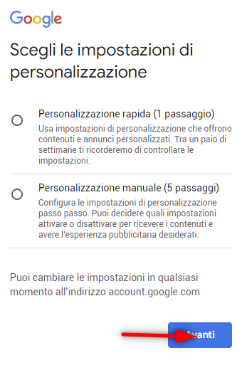 Come creare un Email? - crea email con gmail cellulare step 7