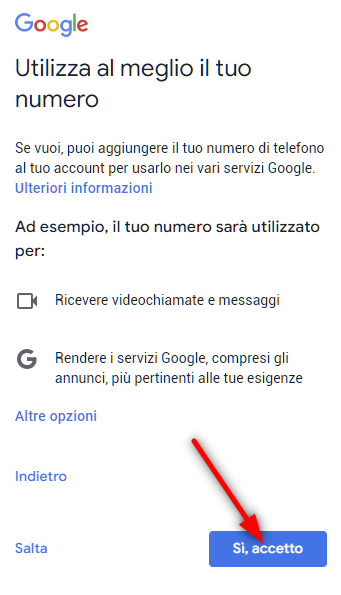 Come creare un Email? - crea email con gmail cellulare step 6
