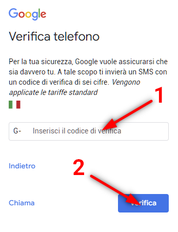 Come creare un Email? - crea email con gmail cellulare step 4