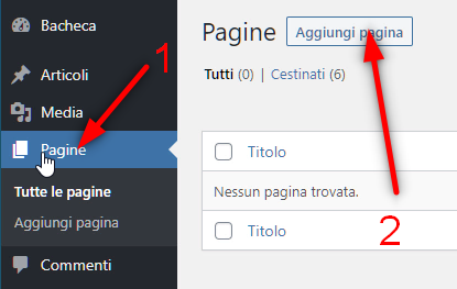 Come creare un sito web - aggiungi home page