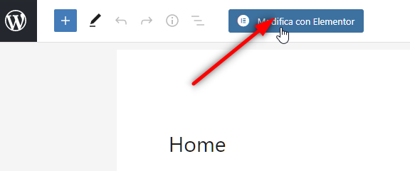 Come creare un sito web - modifica con elementor