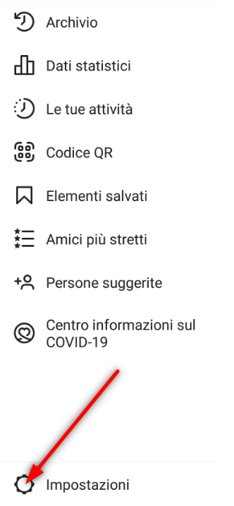 Come Eliminare un Account su Instagram senza perdere i dati! - seleziona impostazioni