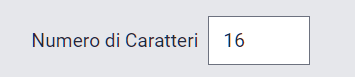 Generatore di Password personalizzate - numero di caratteri