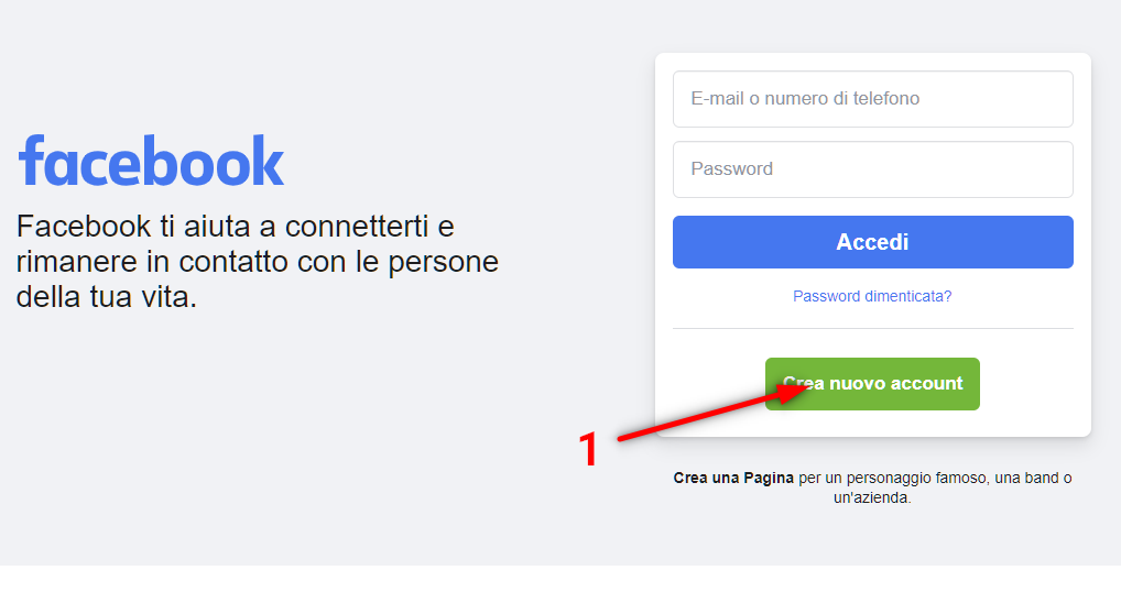 Iscrizione a Facebook: come fare un nuovo account - iscrizione a facebook