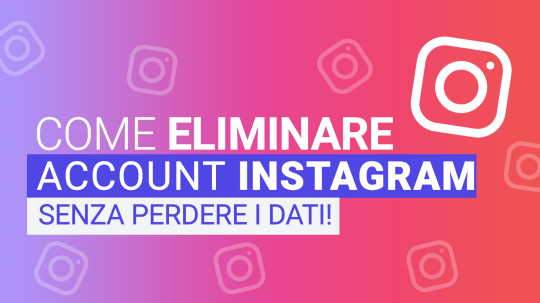 immagine come eliminare account instagram