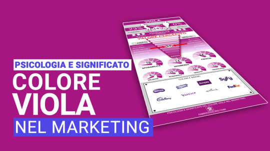 immagine psicologia e significato del colore viola nel marketing