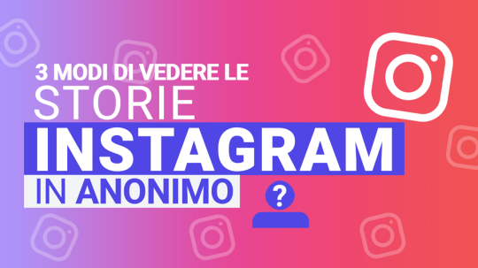 immagine storie Instagram anonimo